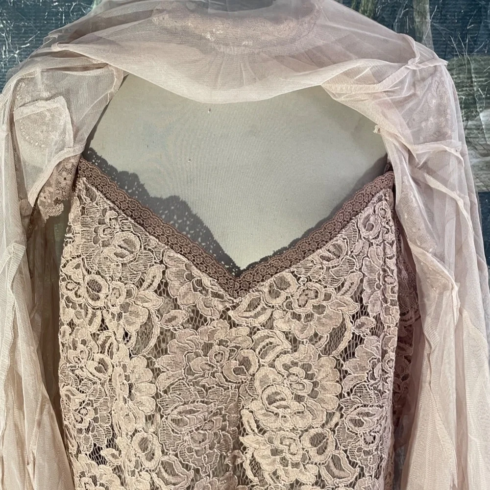 Anthropologie Godet Tulle Swing Top - Picture 4 of 6